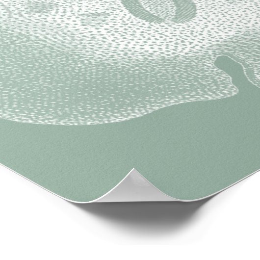 Poster Silhouette Dollar De Sable (Coin)