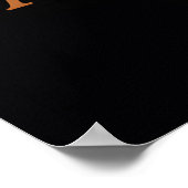 Poster Silhouette du bison du coucher du soleil (Coin)