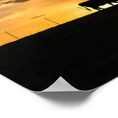 Poster Silhouette du coucher du soleil de bétail (Coin)