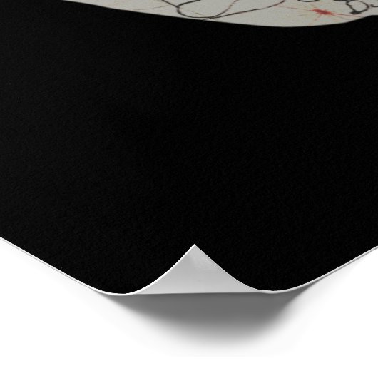 Poster Silhouette du crâne des Goonies (Coin)