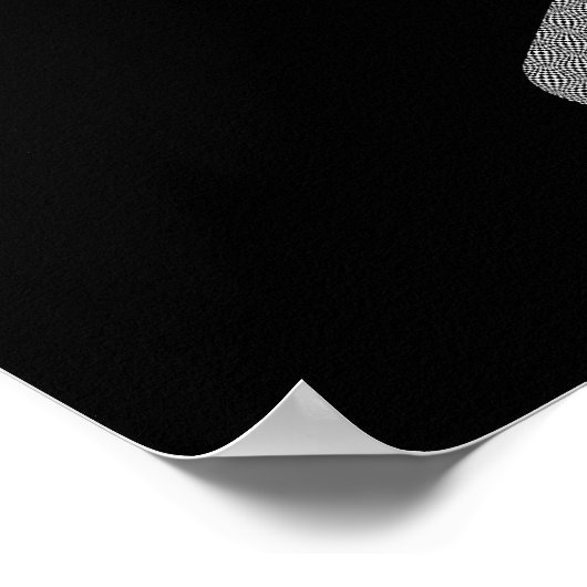 Poster silhouette du skateboard (Coin)