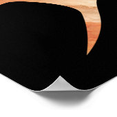 Poster Silhouette D'Une Femme Africaine (Coin)