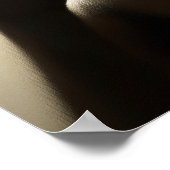 Poster Silhouette éffrayante sur verre (Coin)