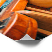 Poster Silhouette Femme Lac Alpin Nature (Coin)