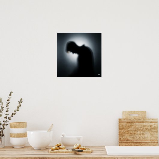 Poster Silhouette floue (Cuisine)