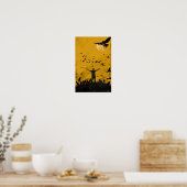 Poster Silhouette Golden Sunset (Cuisine)