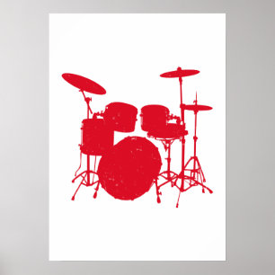 Poster Silhouette Kit Tambour