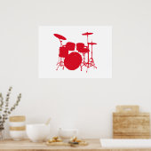 Poster Silhouette Kit Tambour (Cuisine)