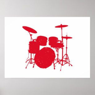 Poster Silhouette Kit Tambour