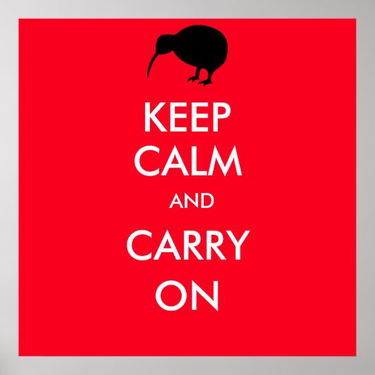 Poster Silhouette KIWI (Devant)