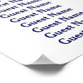 Poster Silhouette large NYC do-it-yourself BG Bleu (Coin)