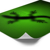 Poster Silhouette Lizard (Coin)
