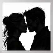 Poster Silhouette Love (Devant)