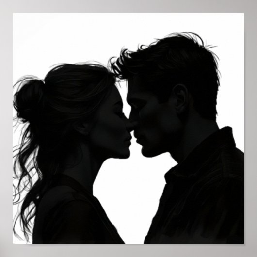 Poster Silhouette Love (Devant)