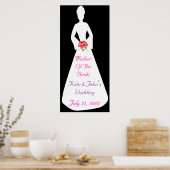 Poster Silhouette Mariale I Mère De La Mariée (Cuisine)