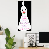 Poster Silhouette Mariale I Mère De La Mariée (Bureau à domicile)