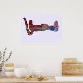 Poster Silhouette Meerkat (Cuisine)