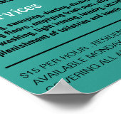 Poster Silhouette, Ménagère, Ménagère (Coin)