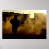 Poster Silhouette militaire (Devant)