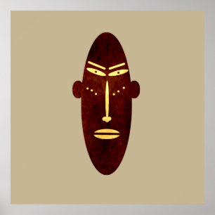 Poster silhouette moderne abstraite authentique