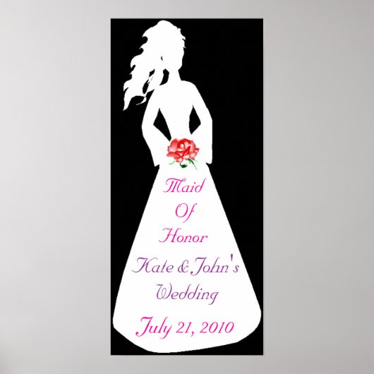 Poster Silhouette nuptiale II Maid Of Honor (Devant)