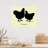 Poster Silhouette Orpington (Cuisine)