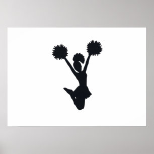 Poster Silhouette pom-pom girl