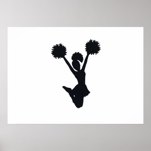 Poster Silhouette pom-pom girl (Devant)