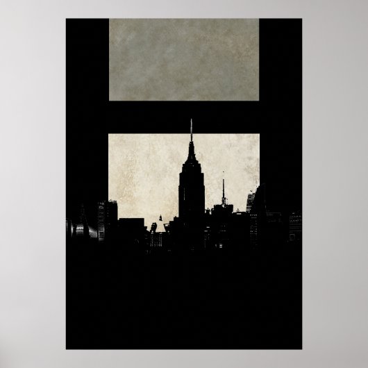 Poster Silhouette Pop Art New York (Devant)