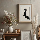 Poster Silhouette sculpturale : Haute Mode Monochrome