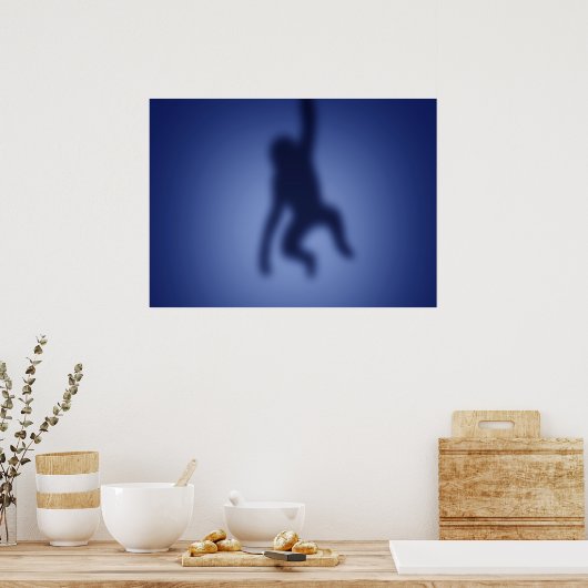 Poster Silhouette singe (Cuisine)