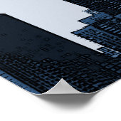 Poster Silhouette Skyline de New York (Coin)