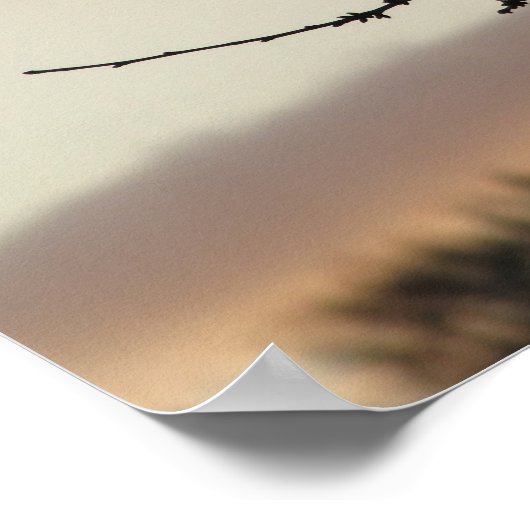 Poster Silhouette solitaire (Coin)