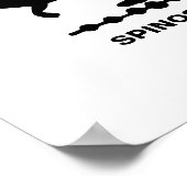 Poster Silhouette Spinosaurus Dinosaur (Coin)