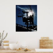 Poster Silhouette Sunburst "68" (Cuisine)