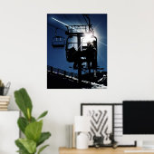Poster Silhouette Sunburst "68" (Bureau à domicile)