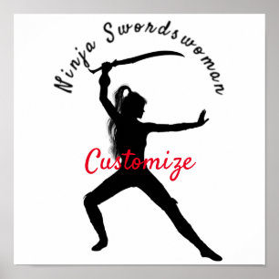 Poster Silhouette Thunder_Cove de Ninja