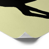 Poster Silhouette Unicorne (Coin)