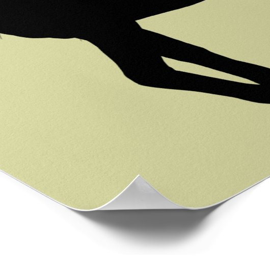 Poster Silhouette Unicorne (Coin)