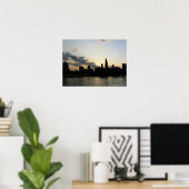 Poster Silhouettes (Bureau à domicile)