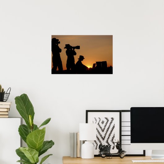 Poster Silhouettes (Bureau à domicile)