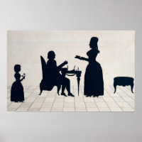Silhouettes de Monsieur et Madame Roland
