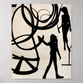 Poster Silhouettes en Abstrait (Devant)
