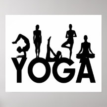Silhouettes femmes yoga