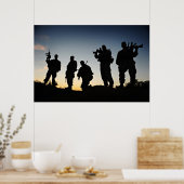 Poster Silhouettes marines (Cuisine)