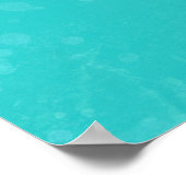 Poster Silhouettes orange de poisson rouge dans une eau t (Coin)