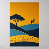 Poster Silhouettes Sereines (Devant)