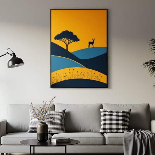 Poster Silhouettes Sereines