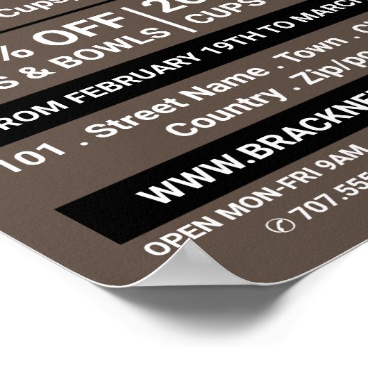 Poster Silhouettes Vase, Poterie Store, Potters Adjudicat (Coin)