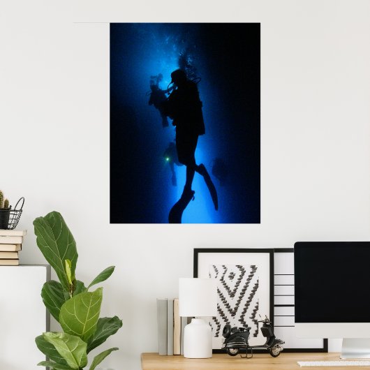 Poster Silloyette (Bureau à domicile)